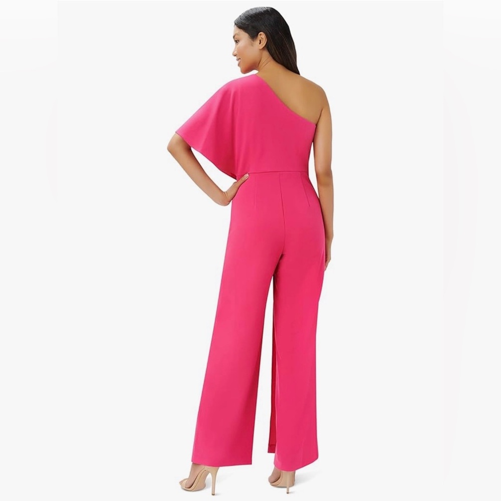 Adrianna Papell Pink One-Shoulder Jumpsuit - Picture 5 of 5